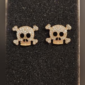 ☠️ Super Cool Skull Post Bling Earrings ☠️
